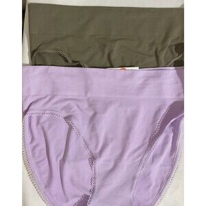 NWT Wacoal Women's 2 -pack Hi-Cut Panties Medium Solid Seamless Stretch 871332